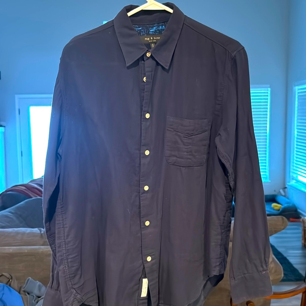 Rag & Bone navy button down